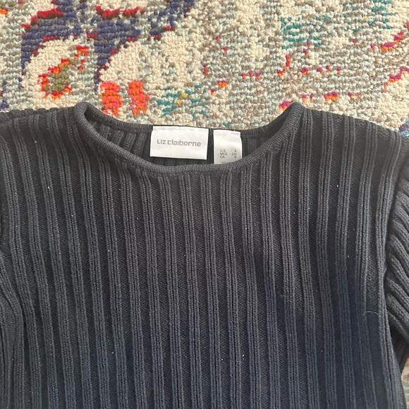 Liz Claiborne Black Sweater - Picture 3 of 3